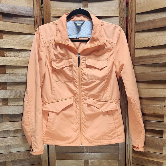 Eddie Bauer Jackets & Blazers - Eddie Bauer Travex Orange Jacket Women XS Coat Multiple Pockets Nylon Polyester